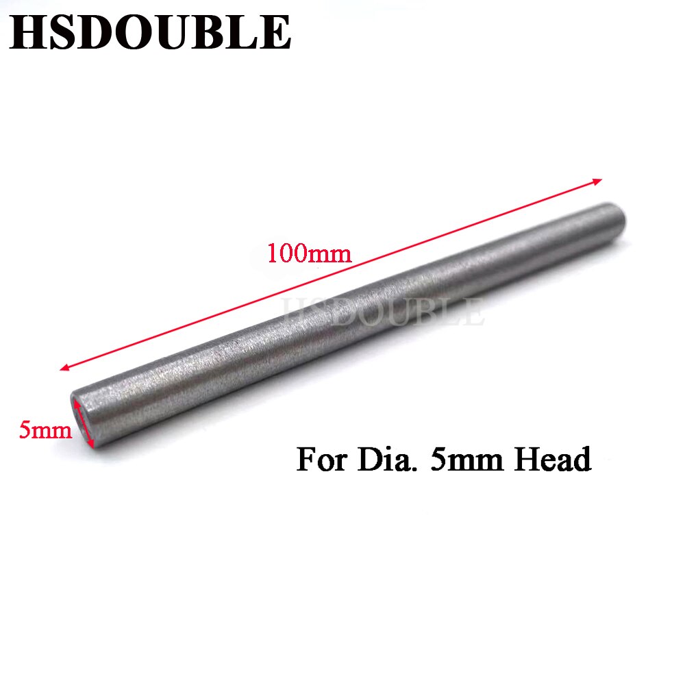 Double cap rivets setting tool single cap snap rivet punch setter hand tool Steel spike studs for leather craft garment shoe DIY: 5mm