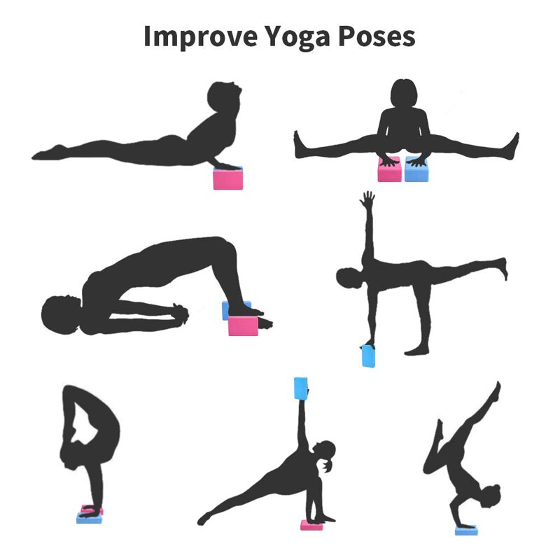 Hoge Dichtheid Eva Yoga Blok Kleurrijke Schuim Blok Pilates Baksteen Fitness Oefening Stretching Gezondheid Training Voor Gym Body Vormgeven