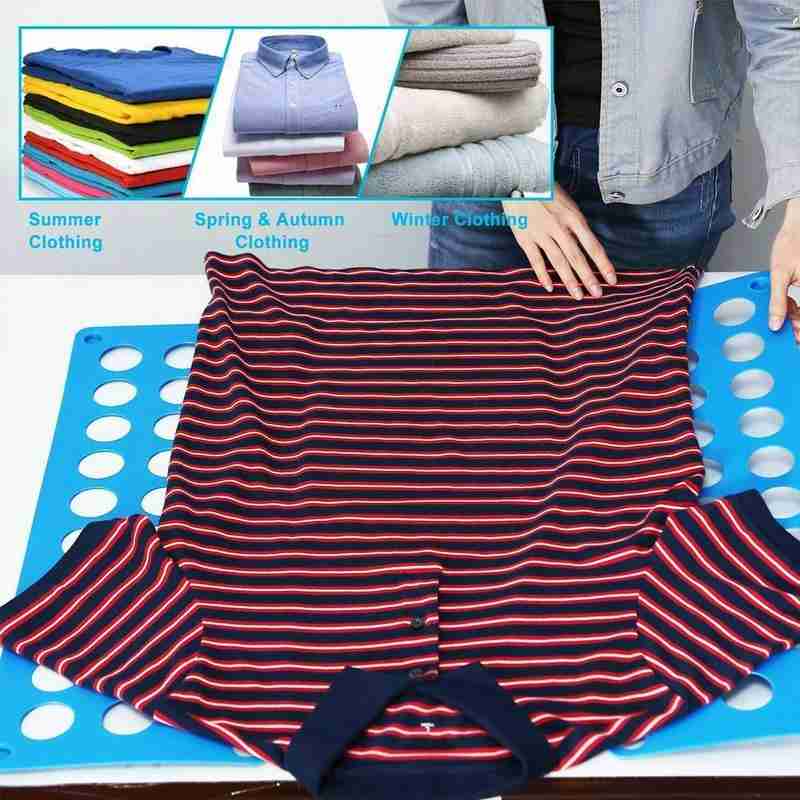 Folding Clothes T-shirt Stacking Board Save Manage Clothes Space Organizer Fold Quickly To T5E8