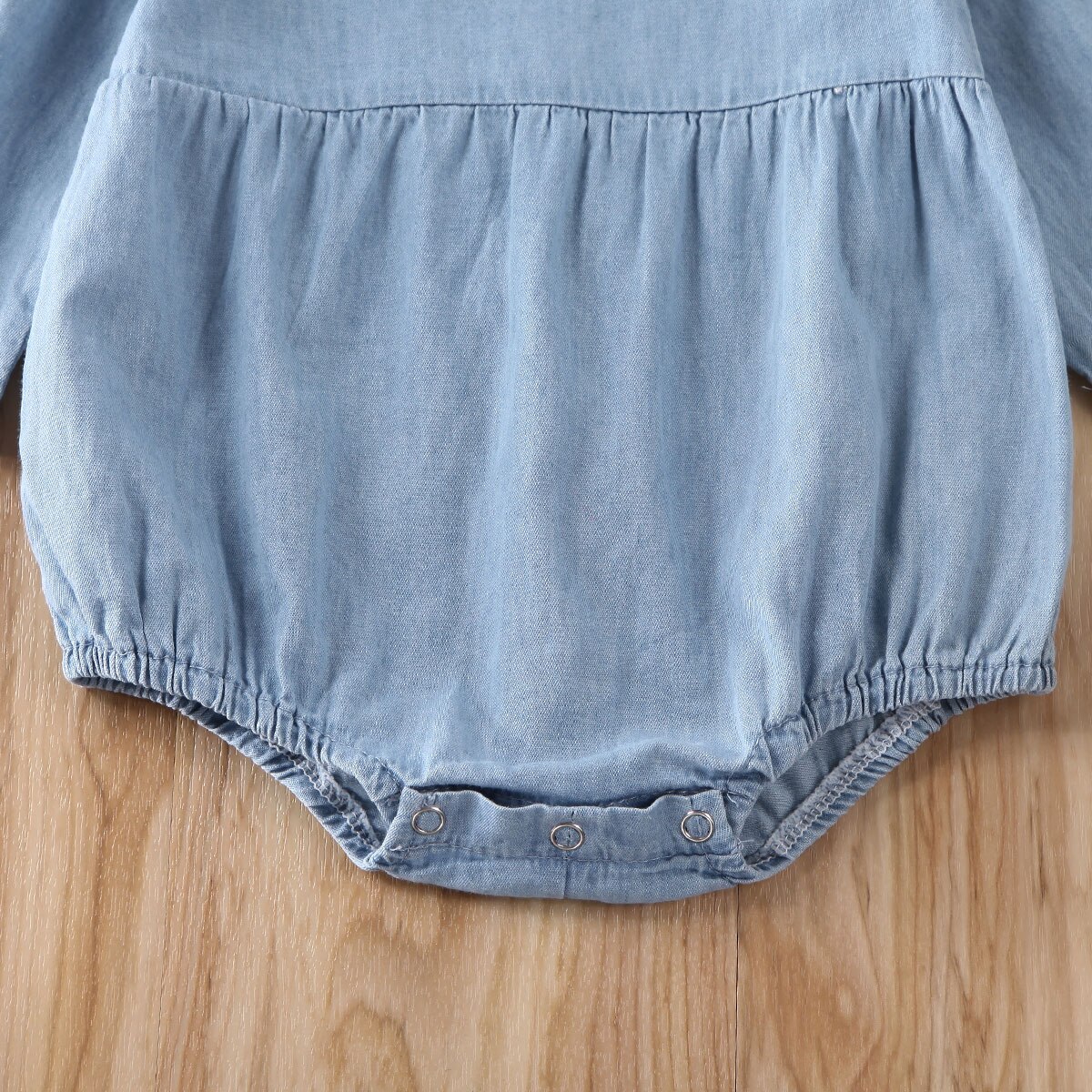 AU Stock Newborn Baby Boy Girl 0-18M Denim Romper Playsuit Outfit Set Clothes