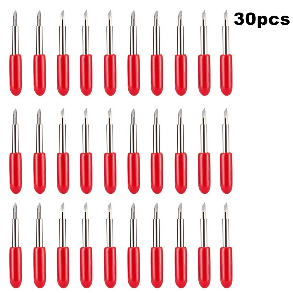 30 stücke 30/45/60 Grad Roland Cricut Schneiden Plotter Vinyl Cutter Messer Klingen versetzt für Roland Cricut Schneiden Plotter