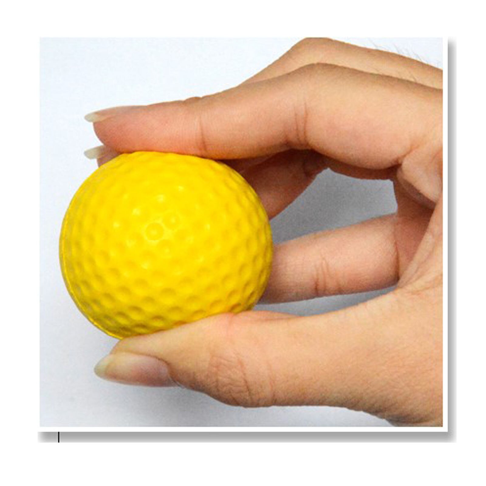 Set Of 10 Golf Practice Ball Outdoor Sports PU 1.65inch For Training Aid