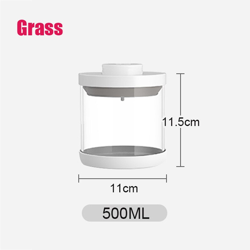 Large Capacity Baby Milk Powder Portable Food Storage Box Infant Milk Powder Box Toddle Snacks Container Organizer Cereal Box: 500ml Grass