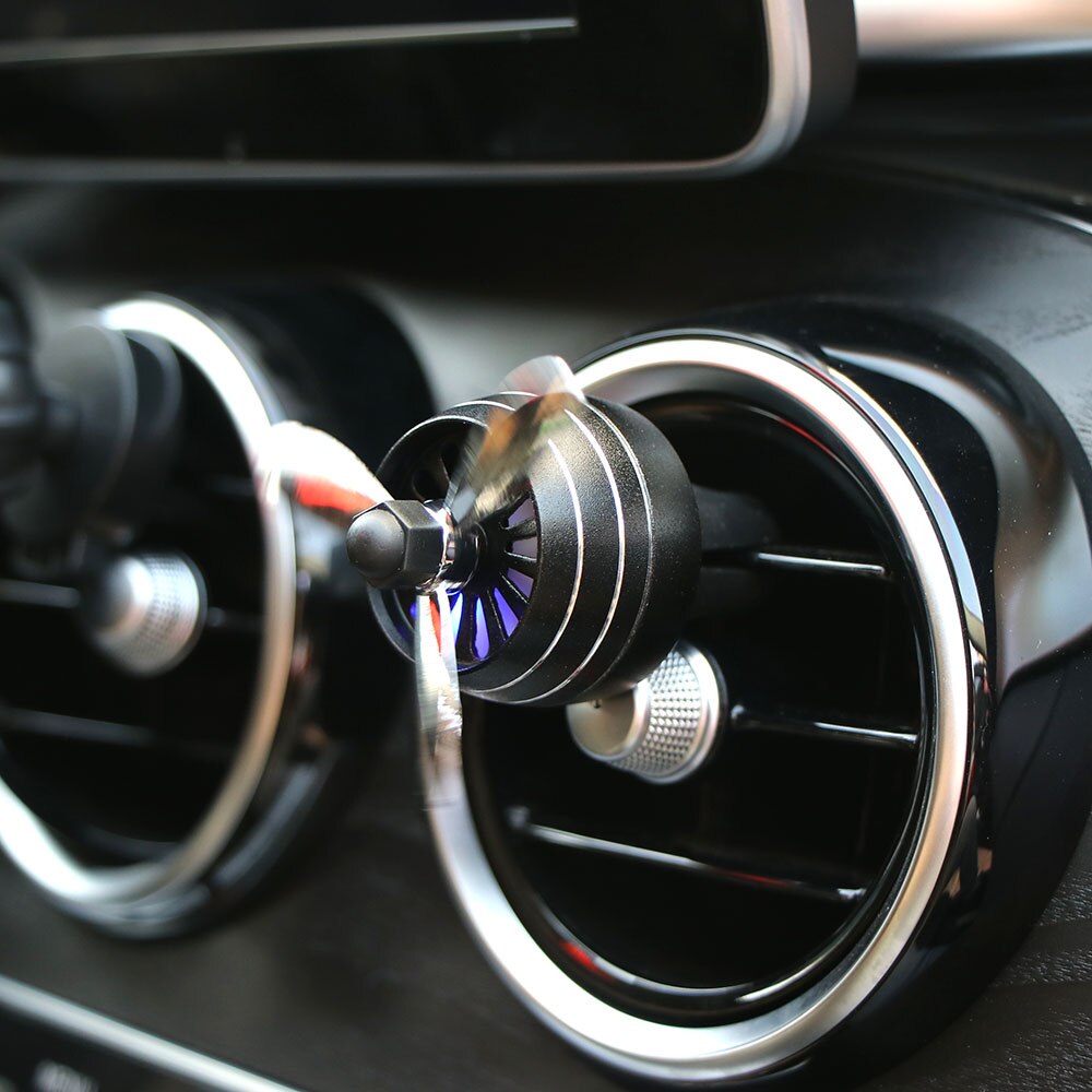 1pc luchtverfrisser auto geur led mini airco ventilatie uitlaat parfum clip frisse aromatherapie geur legering goede accessoires