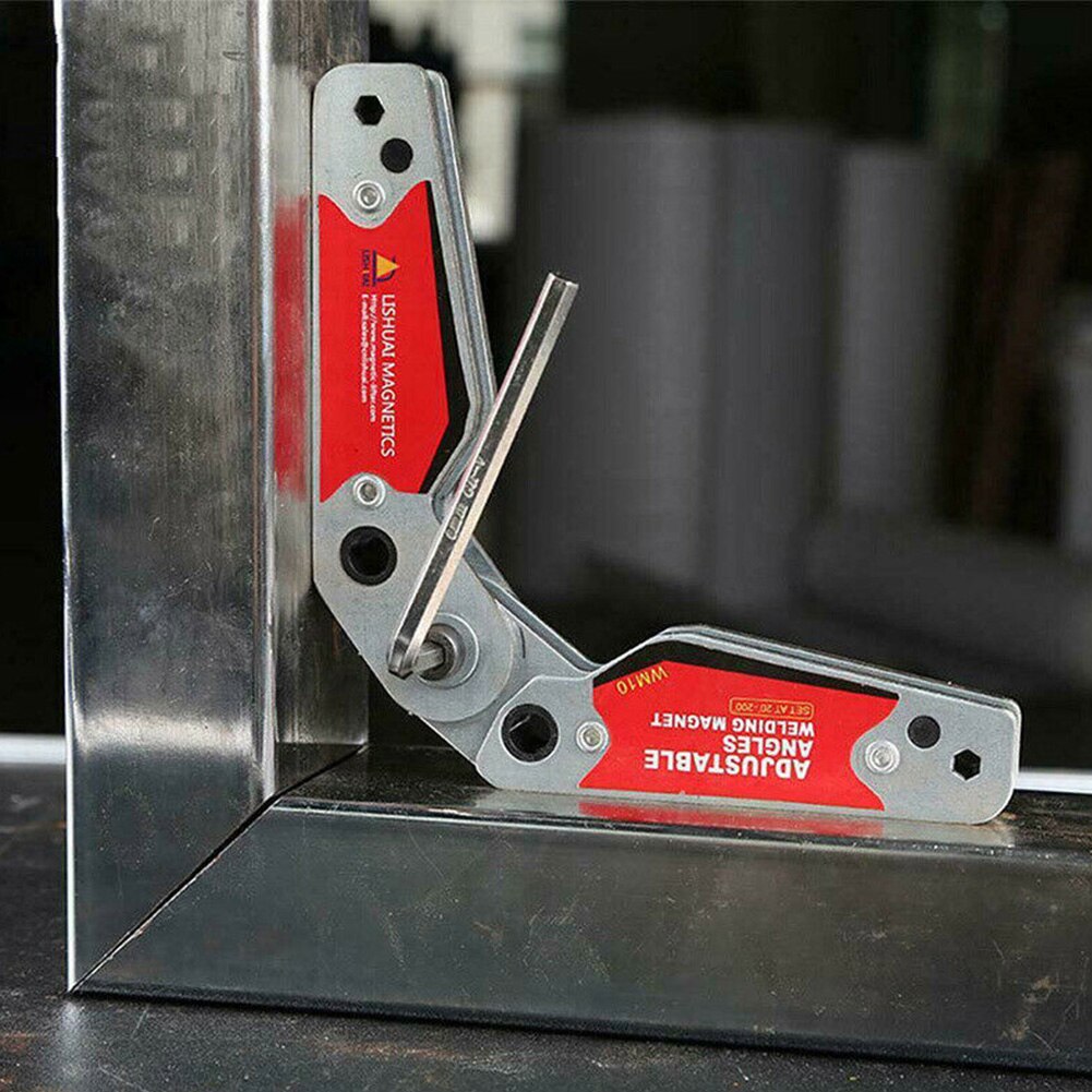 WM10 Corner Fixture Welding Positioner Magnetic Holder Hand Tools Home Locator Strong Adjustable Angle Durable Clamp Parts