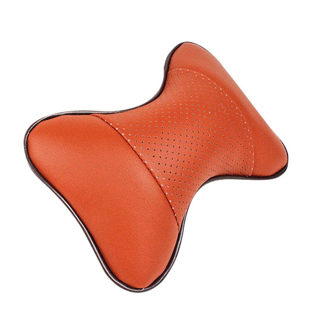 Hukommelseskum stol armlæn pad behagelig bil åndbart sæde nakkestøtte knogle pude hals beskyttelse rød linje sæde: Porøs brun