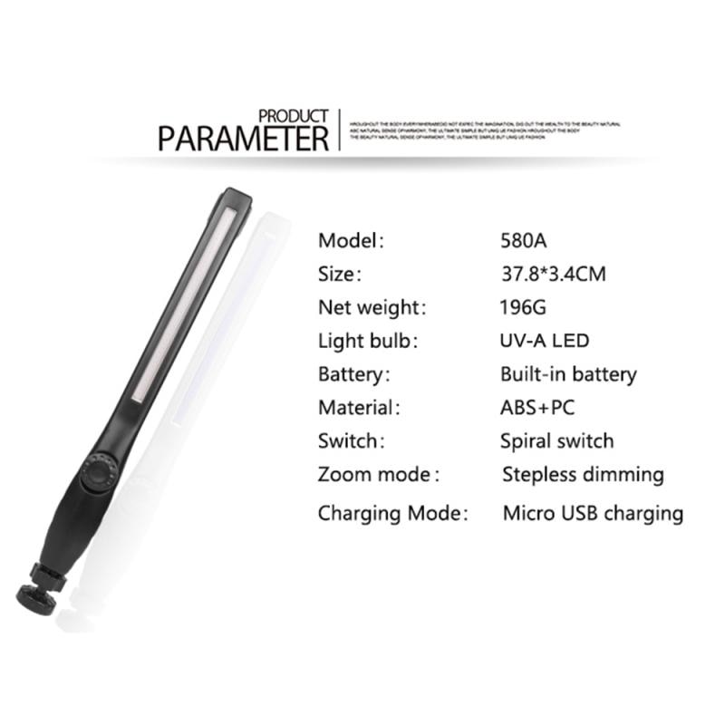 Portable USB Charging UV Ultraviolet Lamp Germicidal Lamp Ozone Sterilizer Mite Lights Disinfection Stick Germicidal Lamp