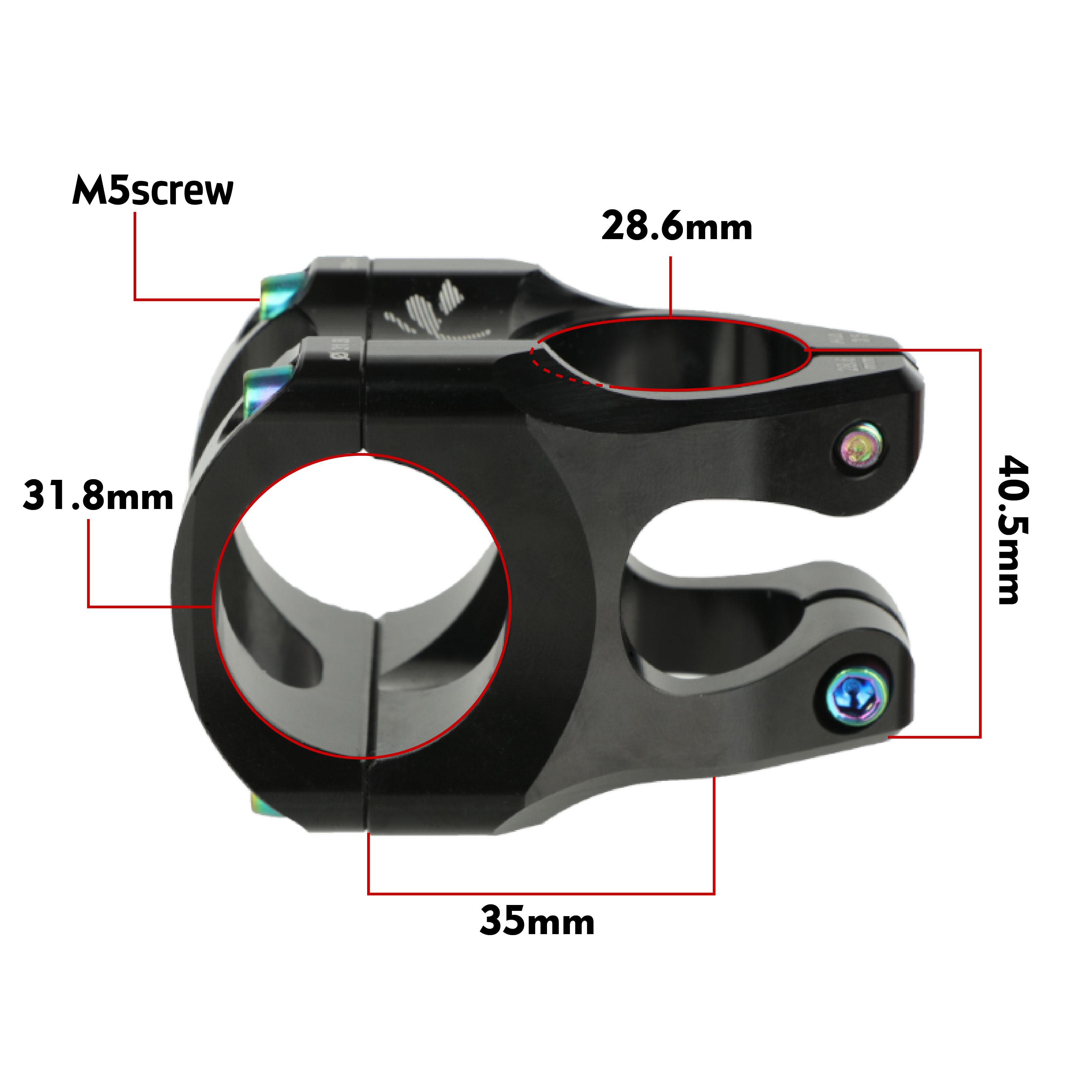 HASSNS Mountain Bike Power Stem 35mm Length 0 Degr... – Grandado