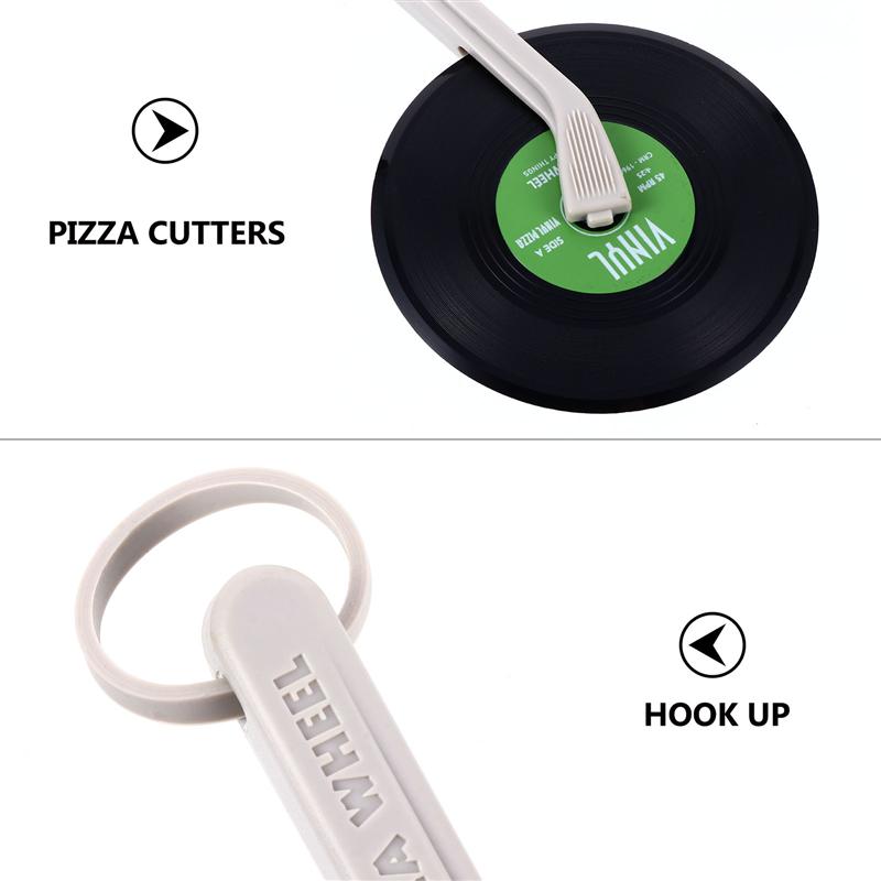Cortador de pan con disco de vinilo para Pizza, herramienta creativa para hornear Pizza, restaurante y panadería para, 1 unidad