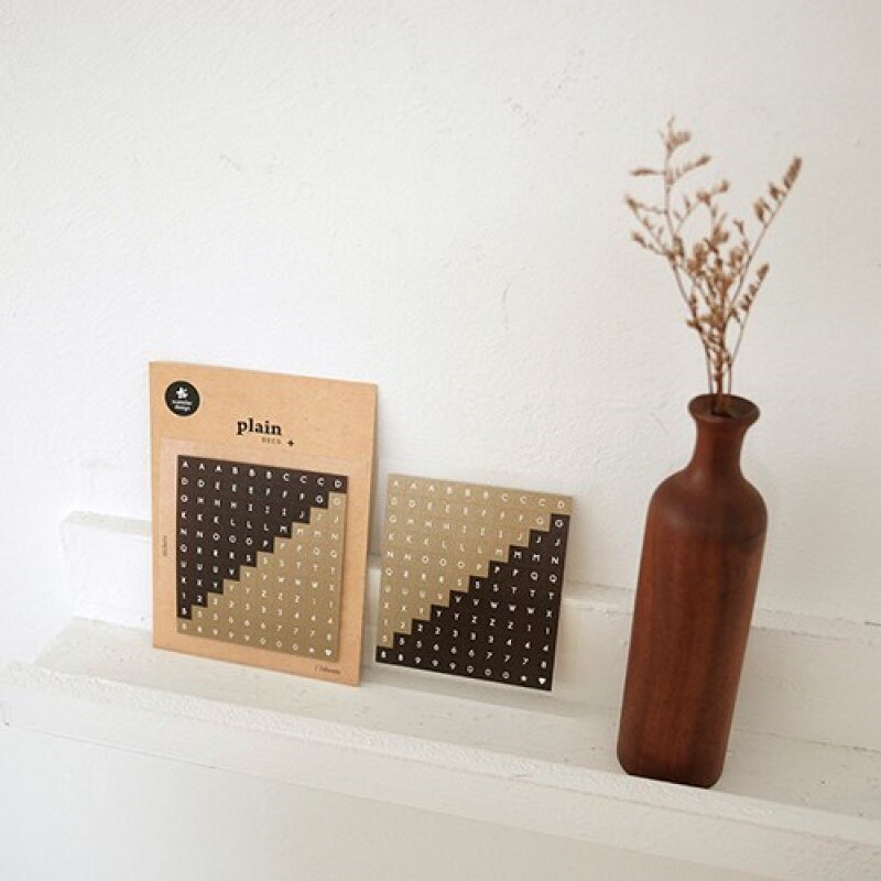 2patterns numbers letter mini die cut square sticker scrapbooking dairy home decorative sticker cute stationery Korea