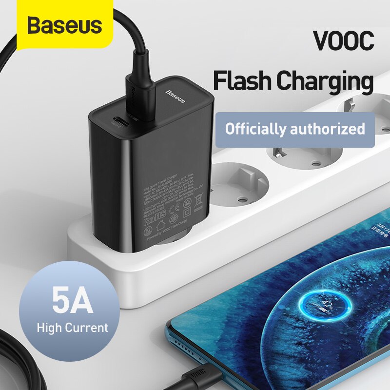 Baseus 30W Pps Usb Charger Vooc Flash Opladen Voor Oppo Vinden X R17 Pro R15 Reno Een Plus 7Pro 6 6T Pd Quick Charger Voor Laptop