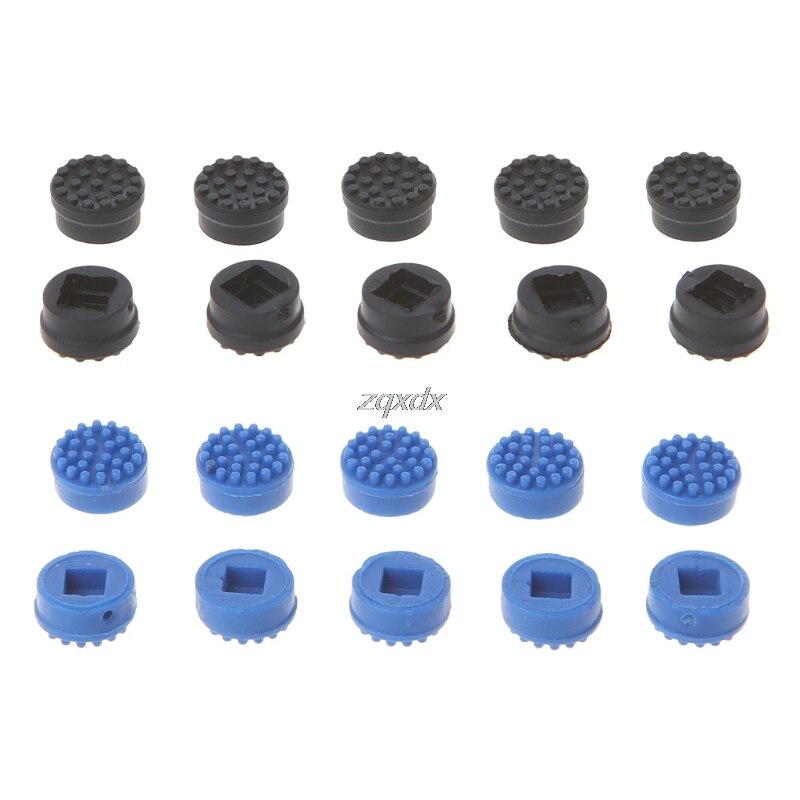 10 stuks aanwijzerdoppen voor hp laptop toetsenbord trackpoint little dot dop zwart/blauw kleur  z09