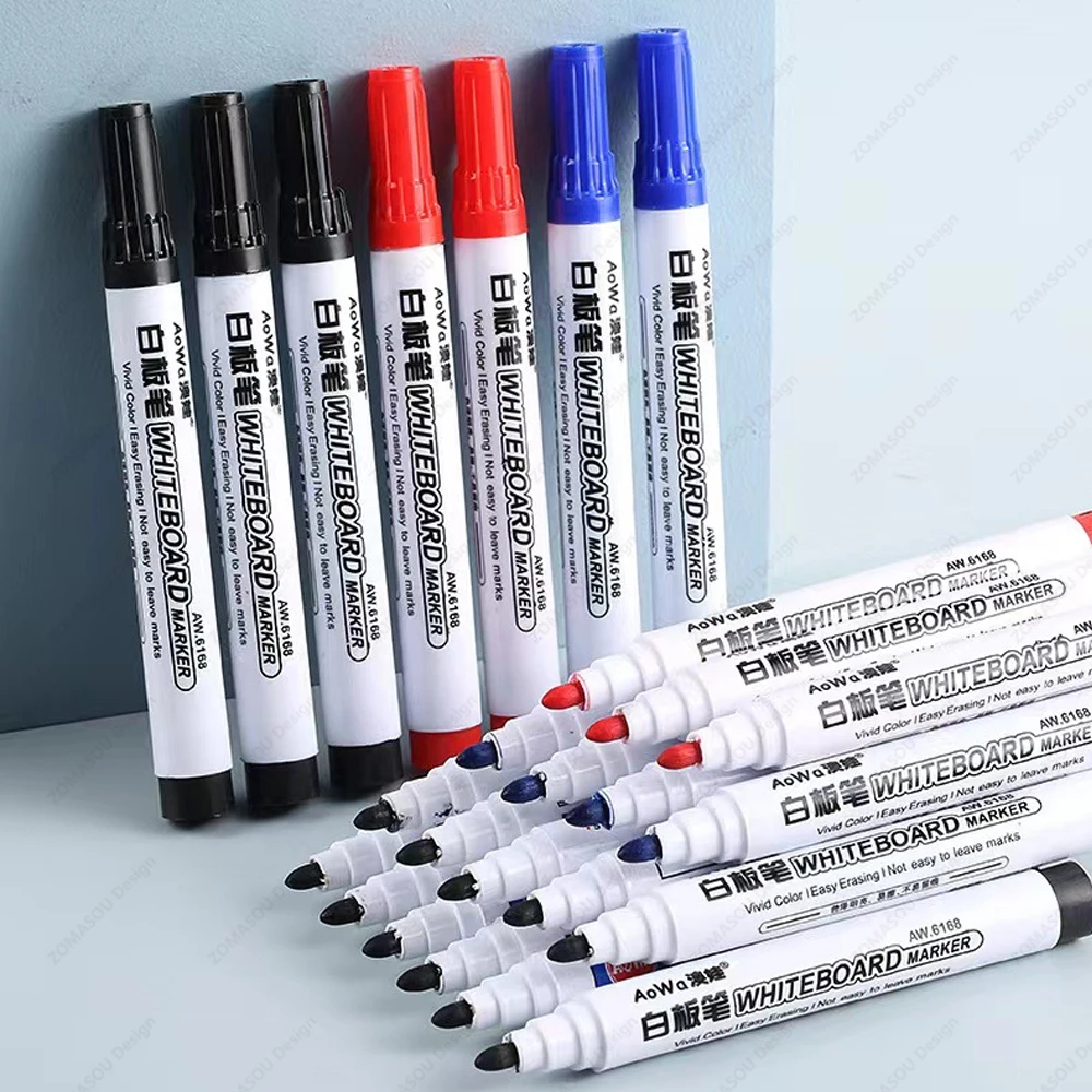 100-1pcs Erasable Whiteboard Marker Pen Teaching Chalk Blackboard Marker for Ceramics Glass Office School Art Stationery