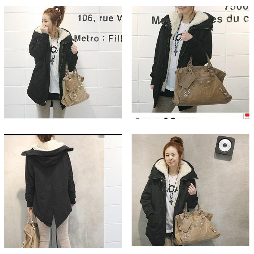 Gentillove parka dames halflange gewatteerde jas winter dikke katoenen warme damesjas jas bovenkleding plus maat 5xl