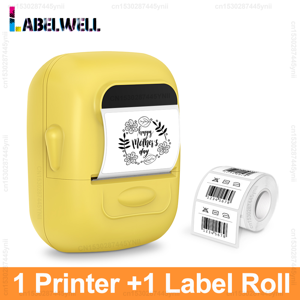 P50 Thermal Label Printer Similar as Marklife P50 M110 E210 Mini Label Maker Handheld Label Machine with Adhesive Label Sticker: black