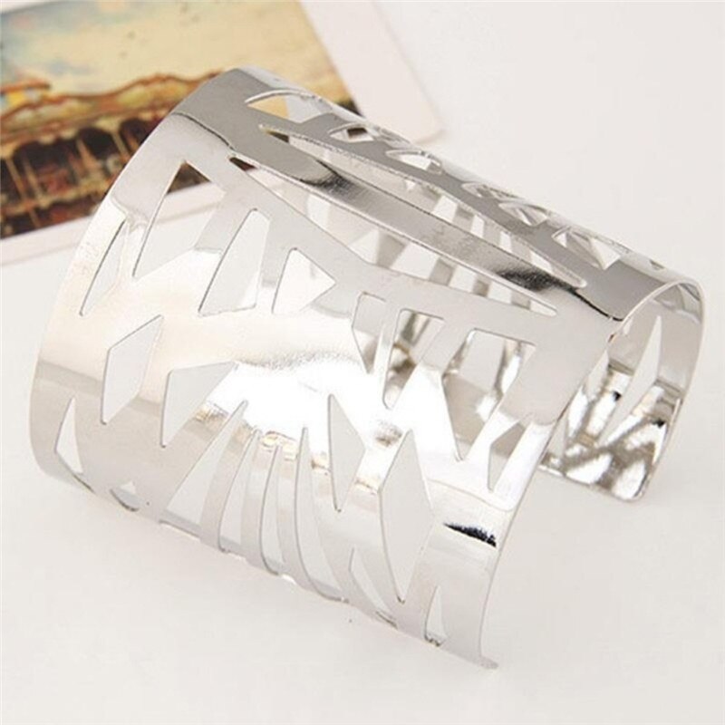 style bracelet hollow out women's bracelets pattern opening wide bracelet accessories accessories