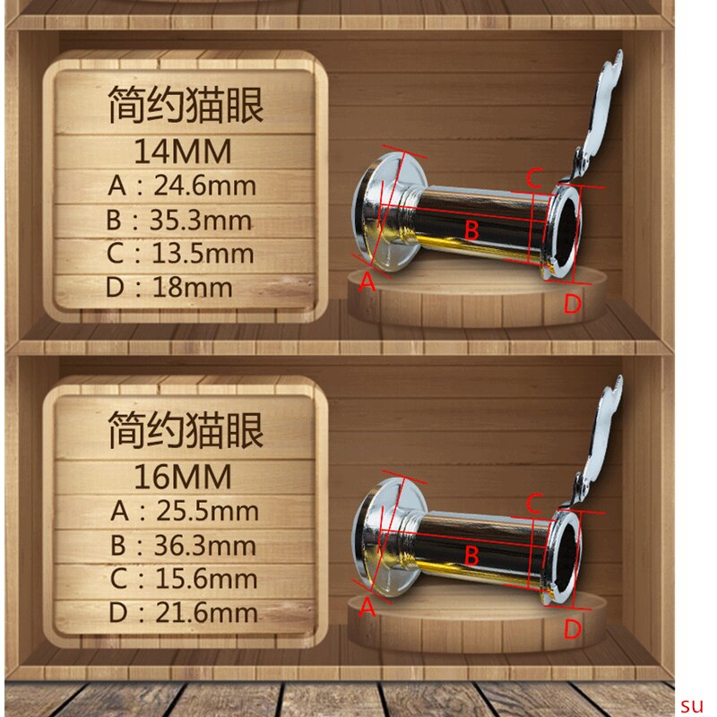 200 Degree Adjustable Anti-Theft Door Peephole Door Hardware