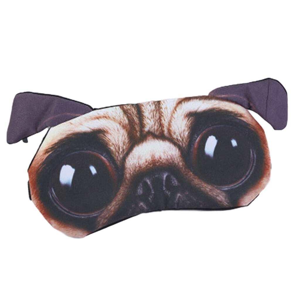 3D Eye Mask Ice Pack Eye Mask Cartoon Animal Blindfold Eye Mask Ceramic Fleece Short Plush Eye Mask: 09