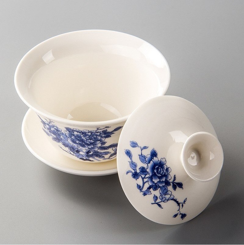 Gaiwan Tea Cup Tureen Teapot Chinese Traditional Ceramic Kung Fu Tea Set tea glass teacup set cup with lid CL10121414