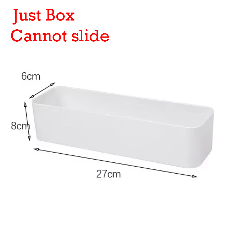 Kitchen Wall-mounted Under Sink Storage Rack Spice Bottle Holder Drawer Shelf Pull Out Cabinet Basket Organizer Bathroom Shelf: Pink