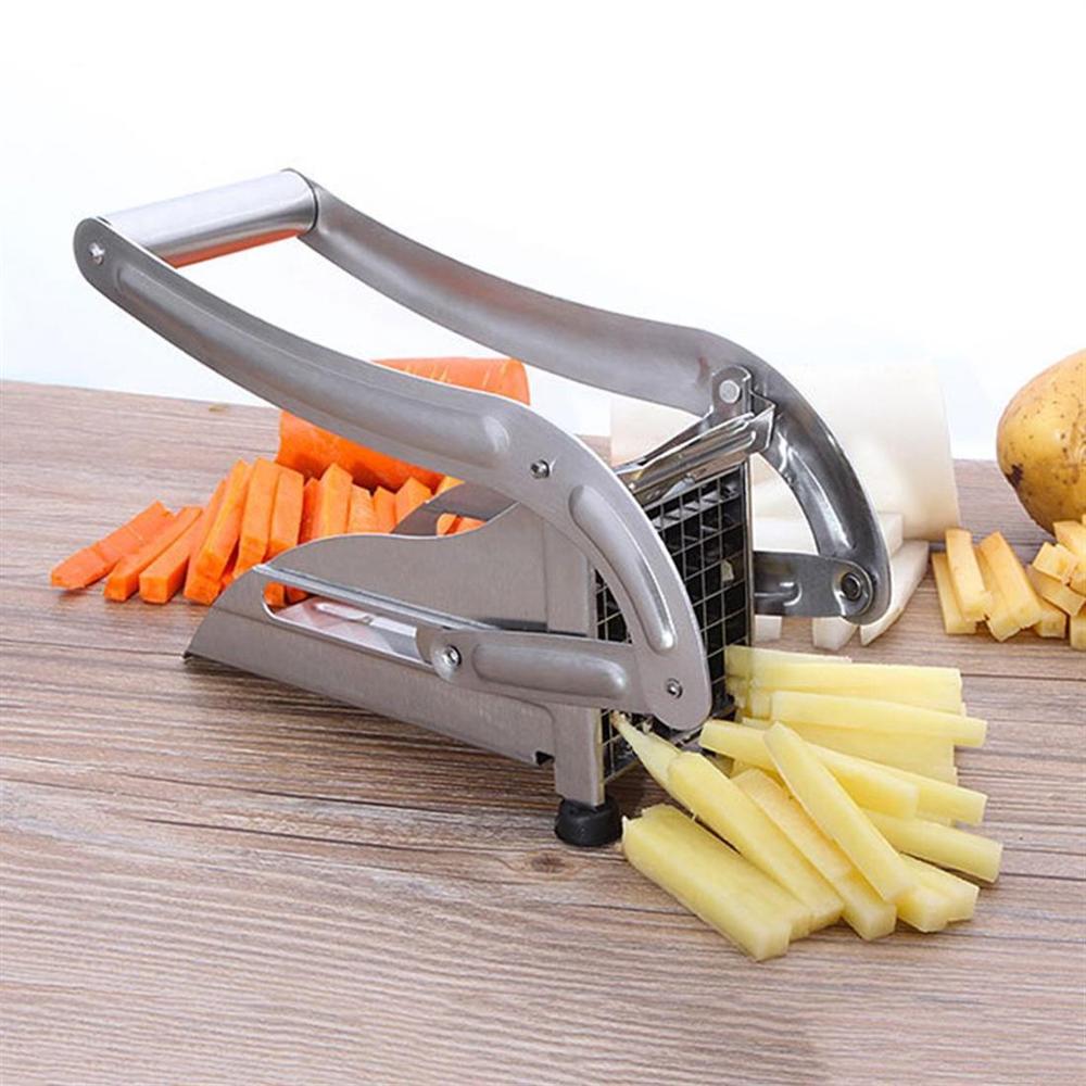 Rvs Chips Making Machine Fry Potato Slicer Chopper Keuken Gadgets Komkommer Slice Cut Chipper Keuken Gereedschap