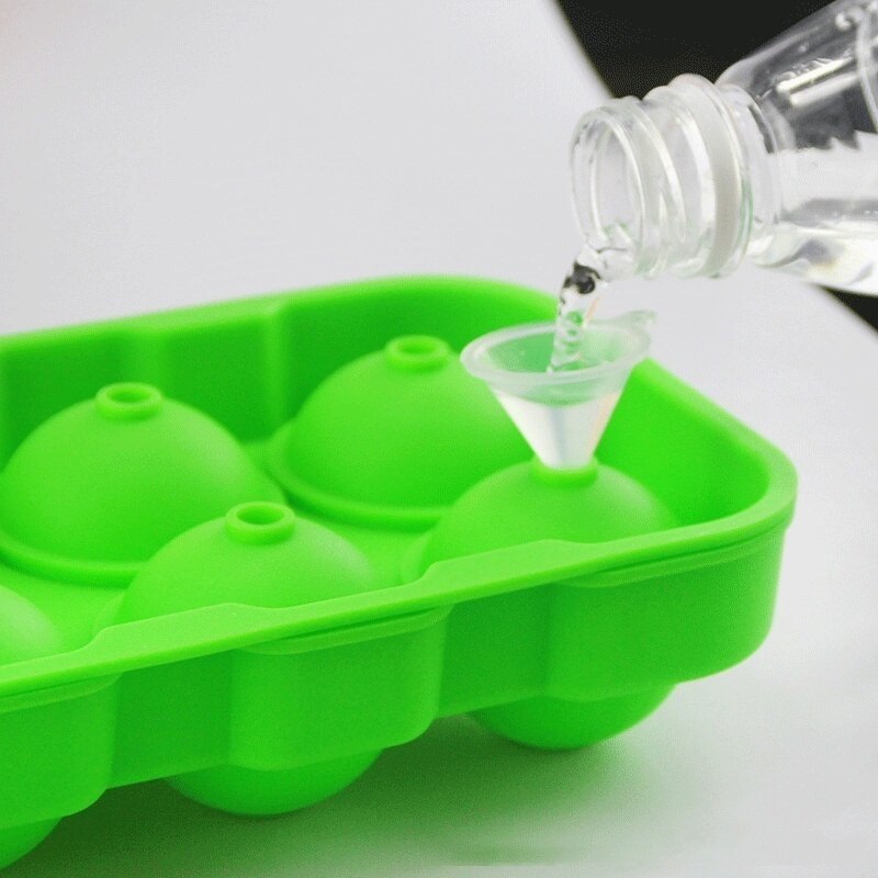 8 huller stor kugle silikone isterning whisky cocktail drinks kugle isform bakke