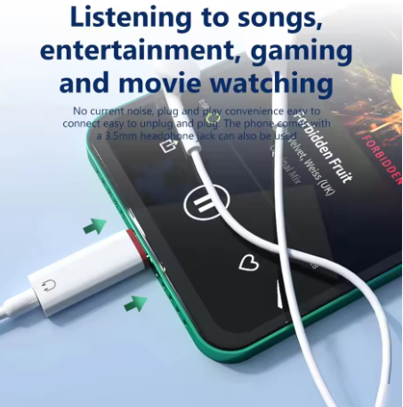 1-2pcs Type c To 3.5mm Earphone Adapter 3.5 Jack USB C Audio Converter for iPhone 15 Huawei C to 3.5mm phone Connector