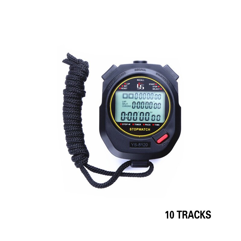 Waterproof Digital Handheld LCD Chronograph Sports Stopwatch Timer Stop Watch With String секундомер Электронный цифровой таймер