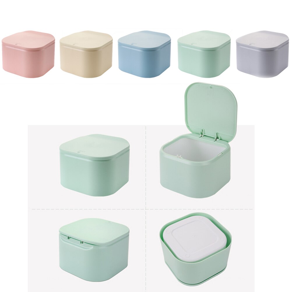 Push Type Leuke Mini Afvalbak Home Office Badkamer Prullenbak Desktop Vuilnis Doos Tafel Vuilnisbak Diversen Bins