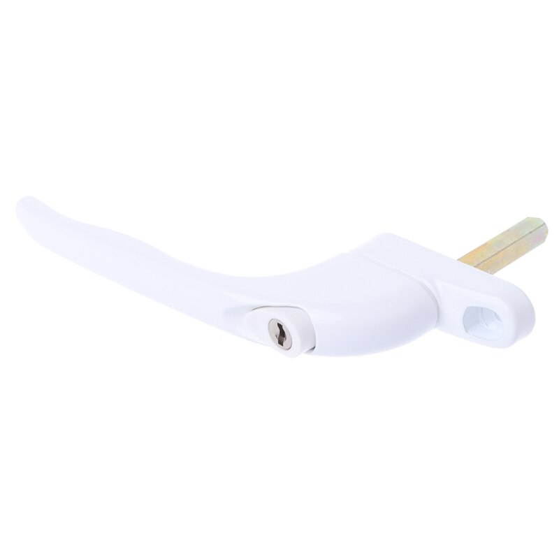 UPVC White Universal Espag Window Handle - Key Locking For Double Glazing