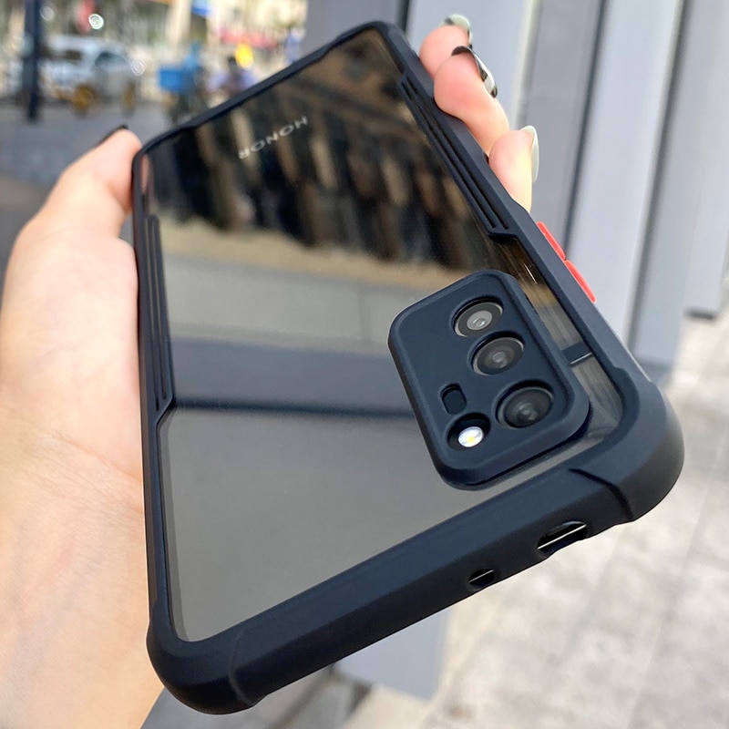 Luksusowe, odporna na wstrząsy rama jasne etui na telefony dla HUAWEI P40 P30 Pro Lite obiektyw pełna ochronna przezroczysta pokrywa dla Huawei P 40 P30