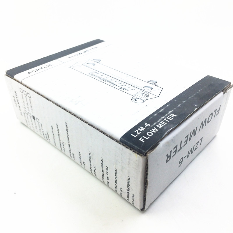 LZQ-3 1-10LPM air flow meter for gas air oxygen flowmeter Indicator Counter Height 90mm