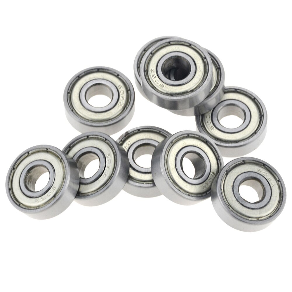 Rodamiento de bolas de ranura profunda, rodamiento en miniatura de doble blindado de acero de alto carbono, fila única 608ZZ ABEC-7, 8x22x7 8x22x7 MM, ZZ 608, 10 unids/lote