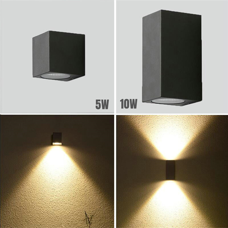 LED 5W Outdoor Wall Light GU10 Adjustable Folding Sconce Waterproof IP65 Outside Porch Lights Courtyard Garden Wall Lamp Fixture