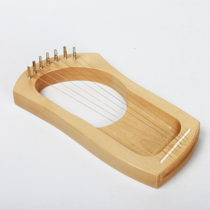 7- strengs tre lyre harpe metall solid tre strengeinstrument orkestermusikkinstrument harpe