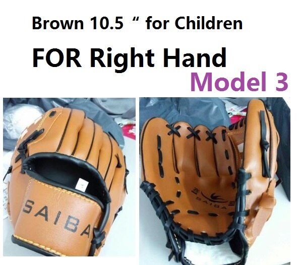 ZYMFOX Baseball Glove Catcher Gloves Softball Right Hand Gloves Exercise Equipment Sport Training Accessories Left/Right Hand: Right Hand Children