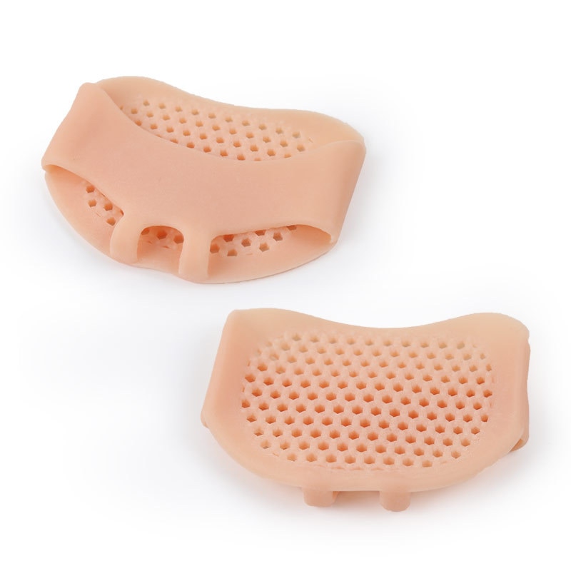 1 Paar Silicone Gel Inlegzolen Pads Kussens Voorvoet Pijn Ondersteuning Front Voeten Care Hak Schoenen Anti Slip Pads Voetverzorging tool