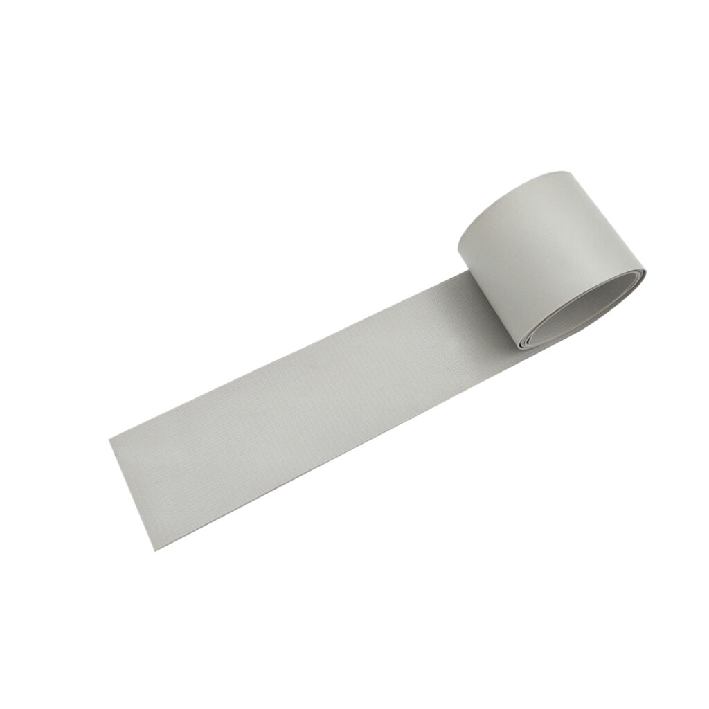 Uppblåsbar kajakbåt gummijolle vattentät pvc reparationslappverktygssats, grå , 51 x 1000mm