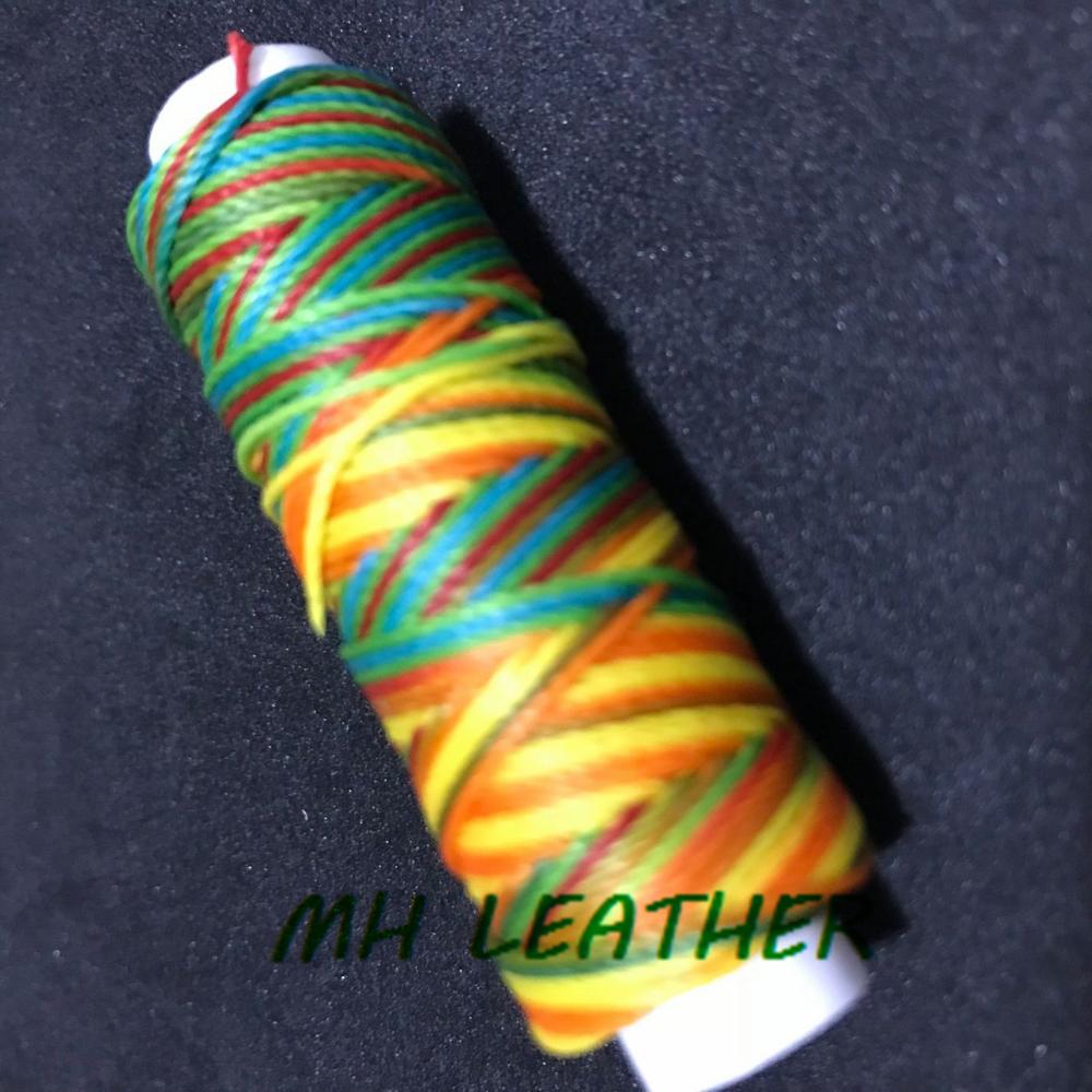 SJ065 0.65mm 20m Long Round Waxed Thread for Leather Craft DIY: 128