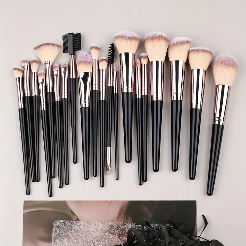 3-20PCS Makeup Brushes Set Fluffy Eyeshadow Foundation Concealer Blush Highlighter Female Cosmetics Beauty Tools Storage box
