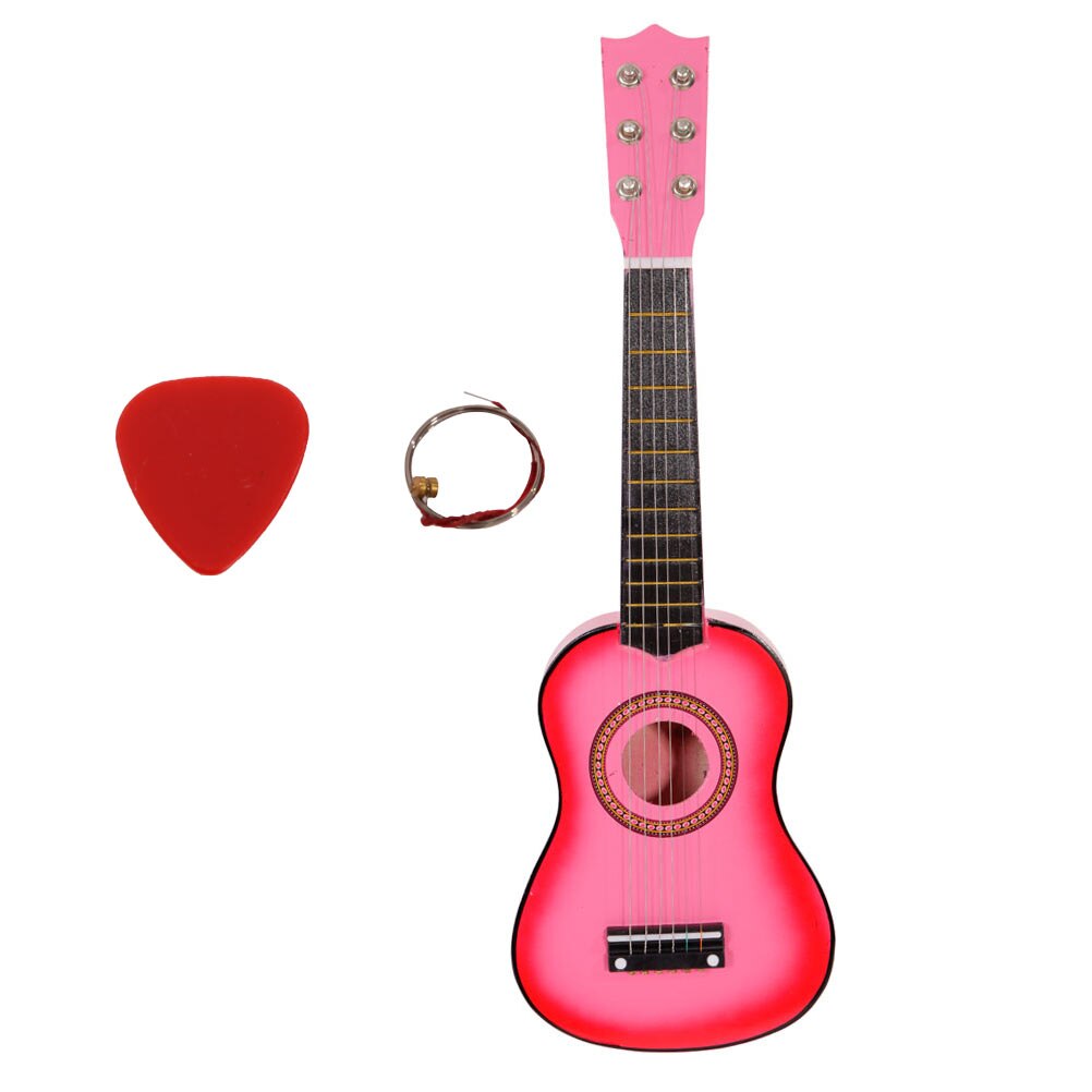 25 Inch Guitar Musical Instrument Guitar Acoustic Guitar Simple Style Guitar: Pink