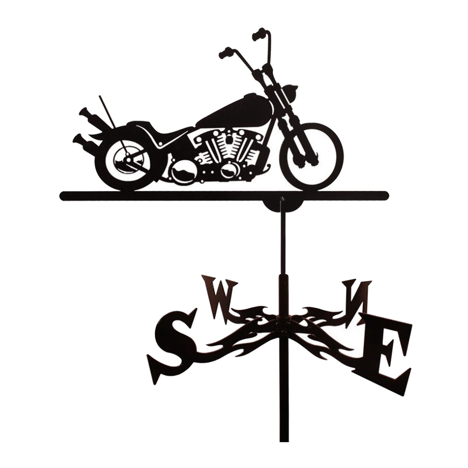 Weathervane Weather Vanes Roofs Retro Garden Stake Weather Vane Measuring Tools Outdoor Roof Decoration Architecture Decor Craft: Motorcycles