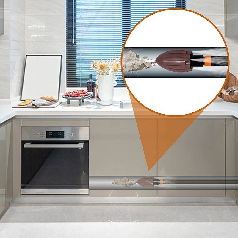 Water Rocket Pressure Cleaning Nozzle ABS Pipe Dredge Flush Tool Set for Home Garden Sewer Standard-size Hoses