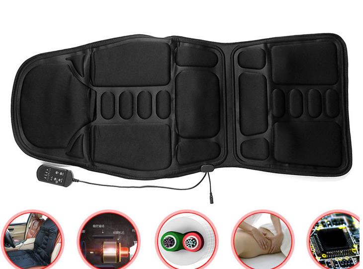 Auto Zitkussen Verwarming Auto Kussen Voertuig Massage Kussen Thuis Dual-Use Massage Massage Kussen Body Massager