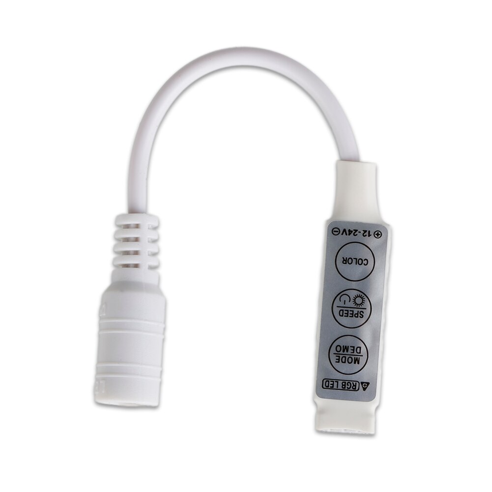 Controlador Led de 3 canales con 3 teclas, Controlador LED RGB, controlador de luces, atenuador remoto, Mini controlador de DC12V-24V, lámpara de luz