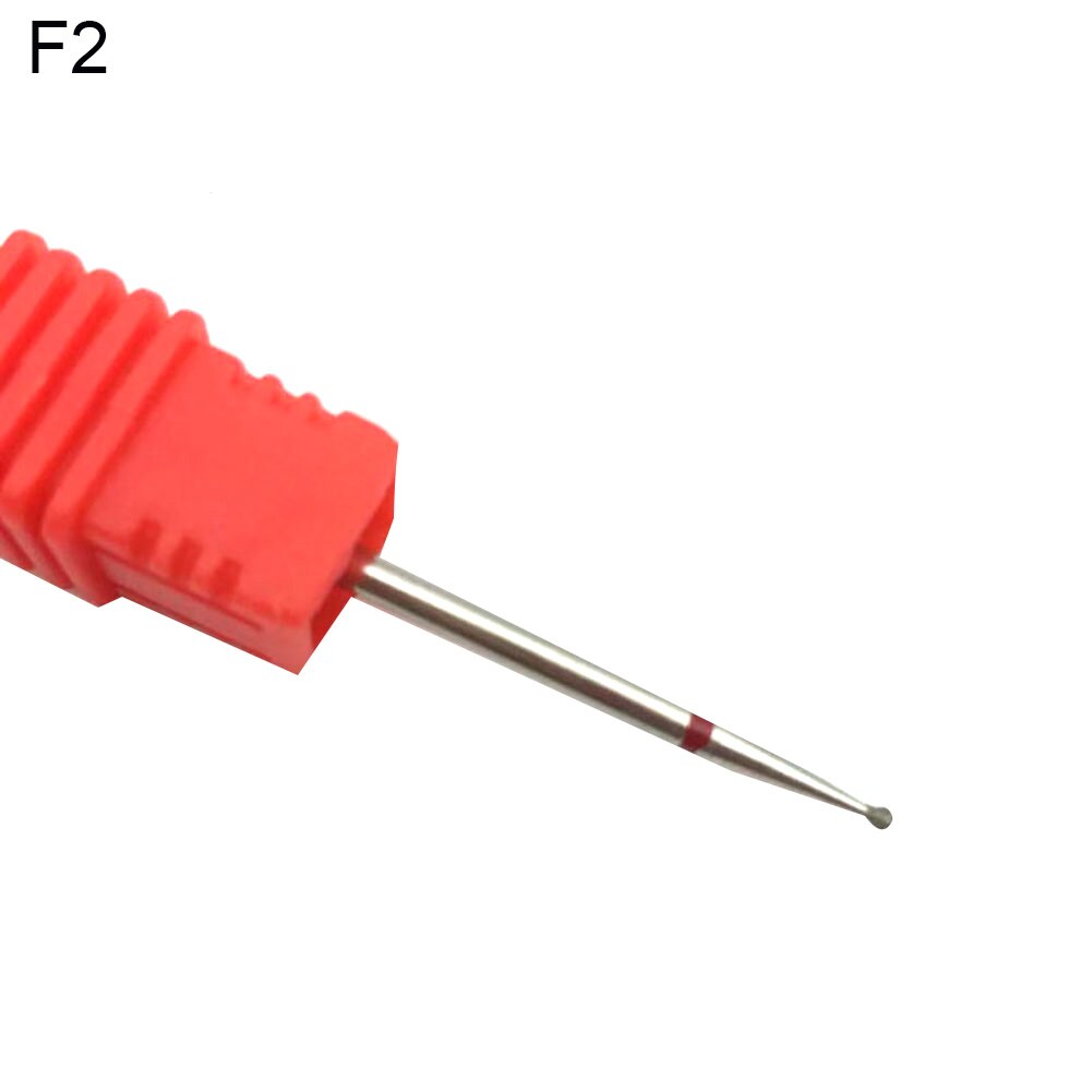 Tungsten Steel Nail Drill Bit Gel Polish Removal Milling Pedicure Manicure Tool Nail Drill Bit For Electric Manicure Drills: F2