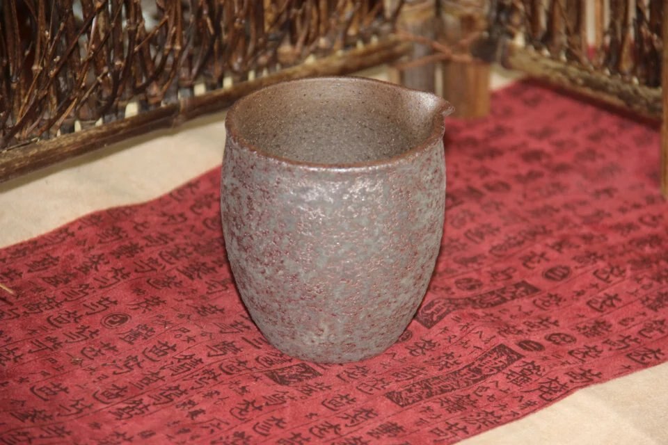 Taza Retro para Feria de leña Cha Hai, cerámica, estilo de parrilla de óxido, Té Jun kiln Kung Fu con cerámica gruesa, tazas de mar de té