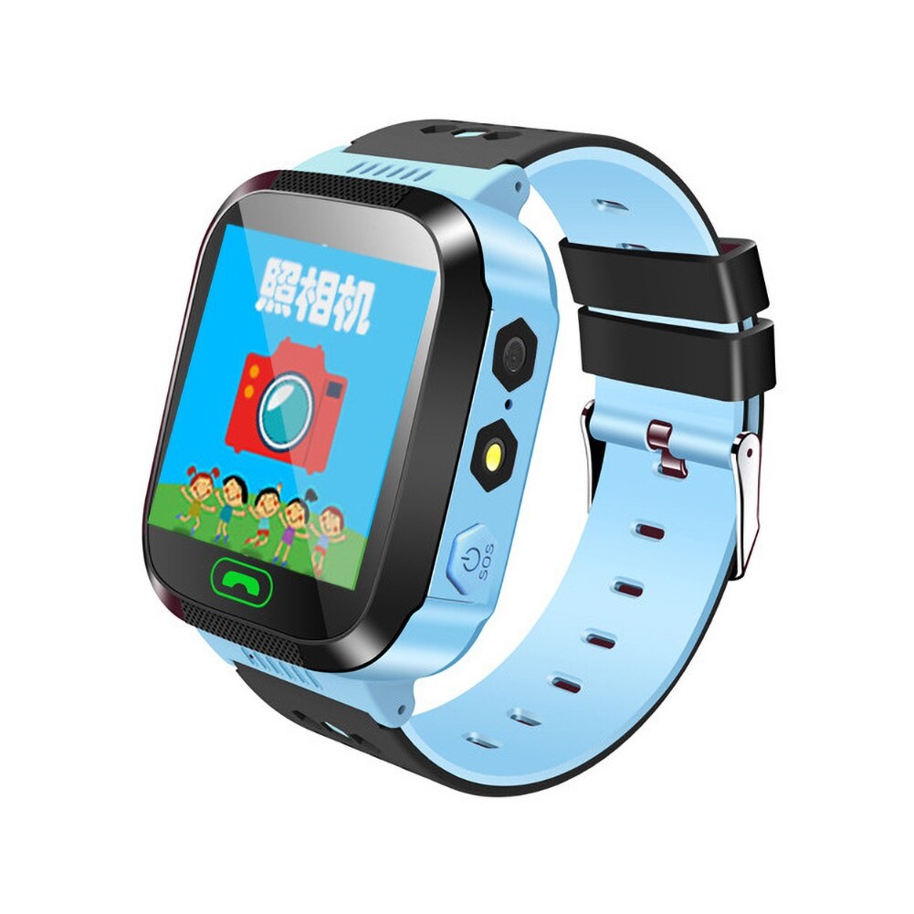 Q528 Kinderen Slimme Horloge 1.44Inch Kleurenscherm Positionering Sos Telefoon Horloge Smartwatch Met Sim Card Photo Smart Horloge Voor kids: Blauw