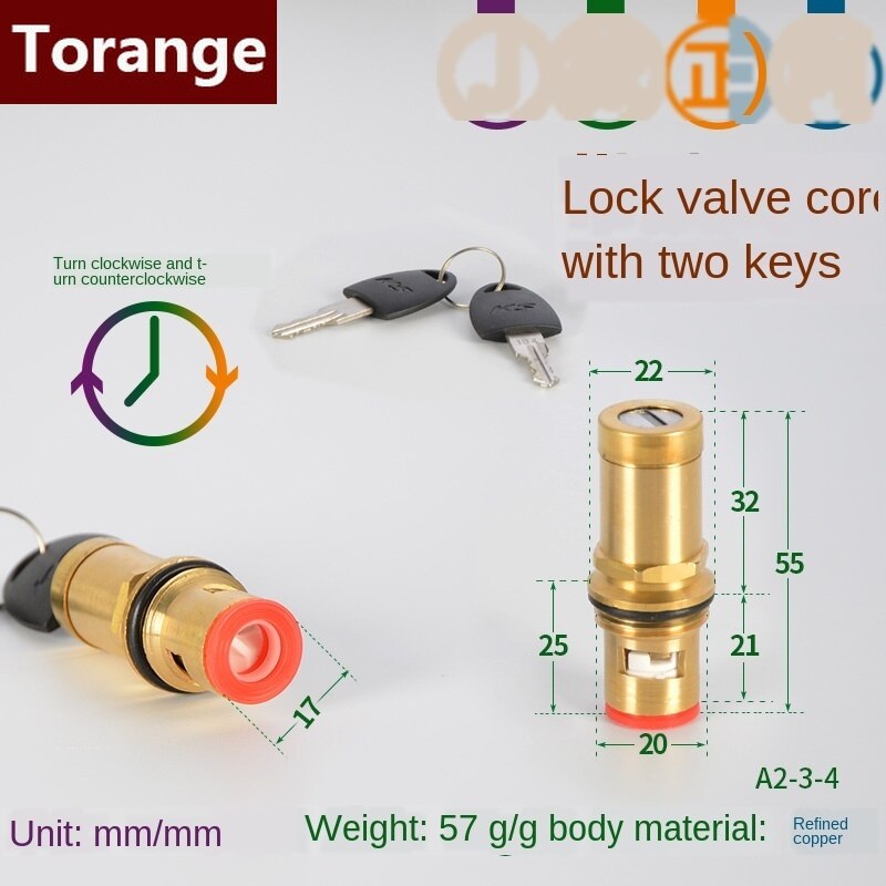 Faucet copper valve core and cold water fast opening triangle valve switch ceramic valve core copper head repair parts: Section J Forward