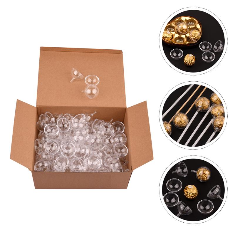 25PCS Clear Chocolate Truffle Liner Chocolate Wrappers Candy Packaging Boxes Valentine'S Day Chocolate Muffin Plastic Cups